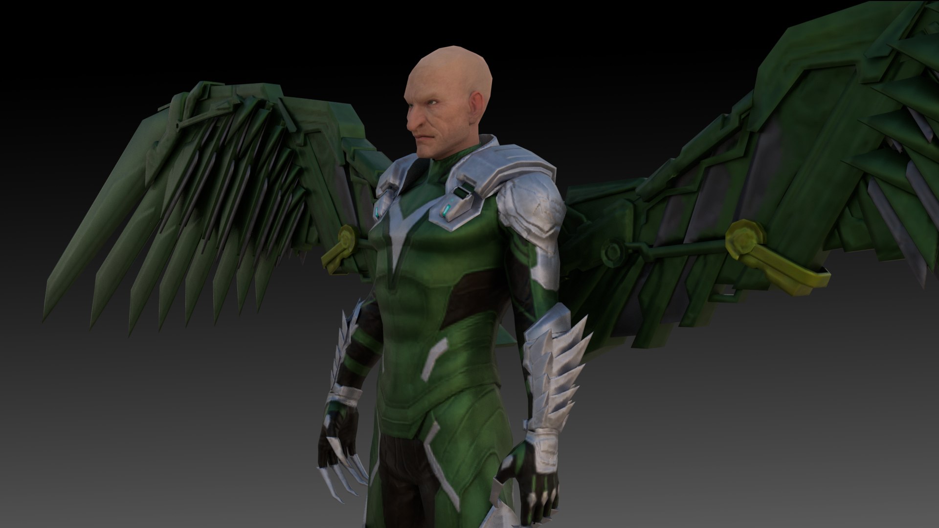 Vulture Marvel 3D Model High-Quality Rigged 3D model https://p.turbosquid.com/ts-thumb/6J/D1Y28u/ES/8/jpg/1740933590/1920x1080/fit_q87/1c3f64f1b7c4acd57997ba44cdf7093aaa64ee5d/8.jpg
