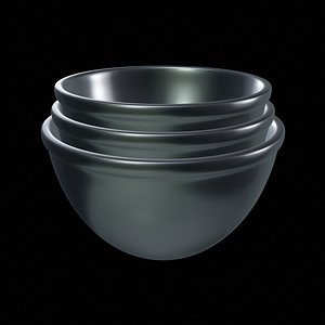 3D Other kitchenware-Stainless Steel Mixing Bowls-PBR 3D MODEL 3D model