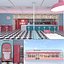 Retro Diner Exterior and Interior