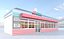 Retro Diner Exterior and Interior