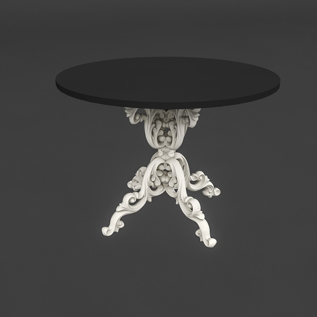 Classic Patterned Table 02 Model - TurboSquid 1517282