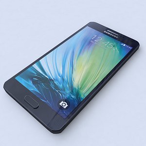 samsung galaxy a5 black 3d model