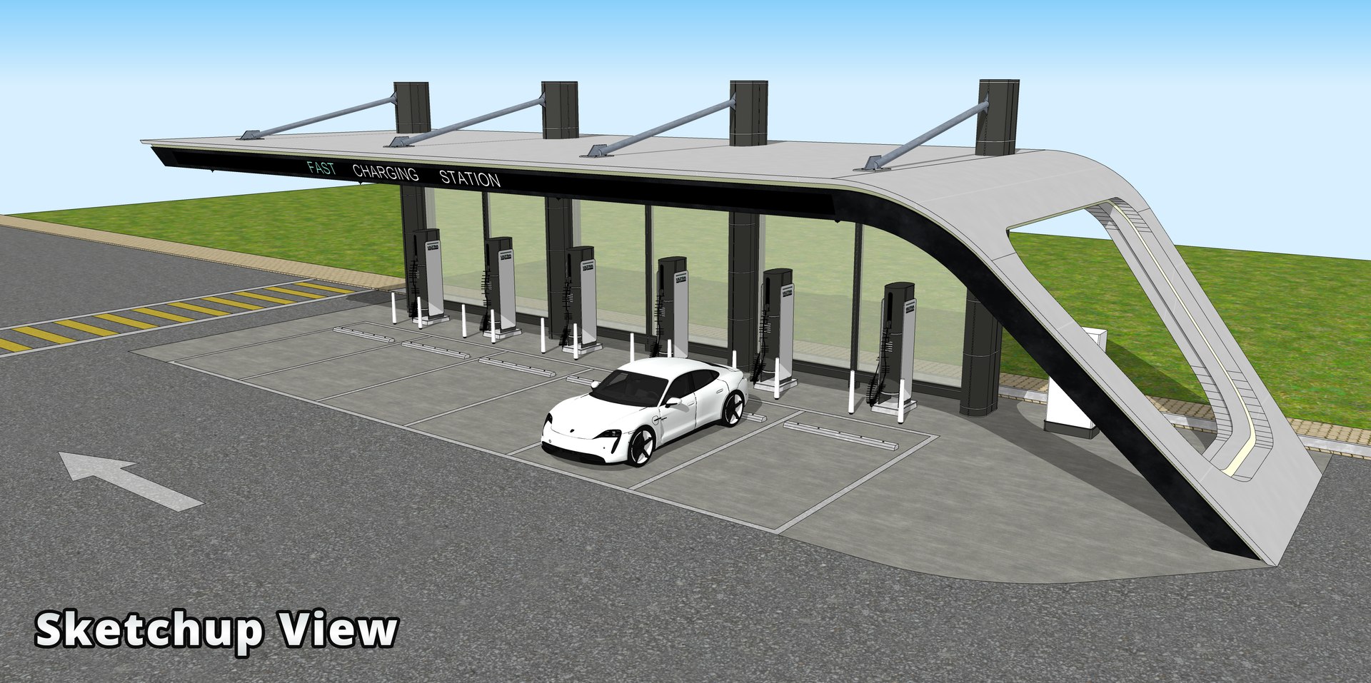 Electric Vehicle Charging Stations 3D TurboSquid 2030010