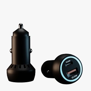 USB Car Charger 3D model
