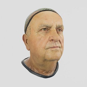 Male Face Scan 3D model