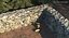 Old Dirty Corner Stone Wall 3D Model