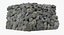 Old Dirty Corner Stone Wall 3D Model