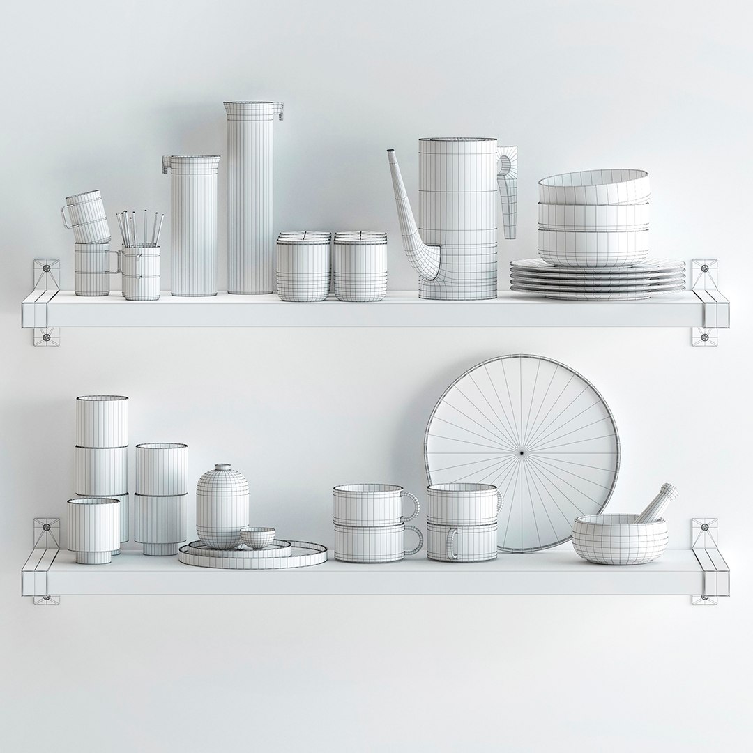 Decor Set 01 3D Model - TurboSquid 1588188