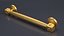 Door Handle Designer Gold 3D model