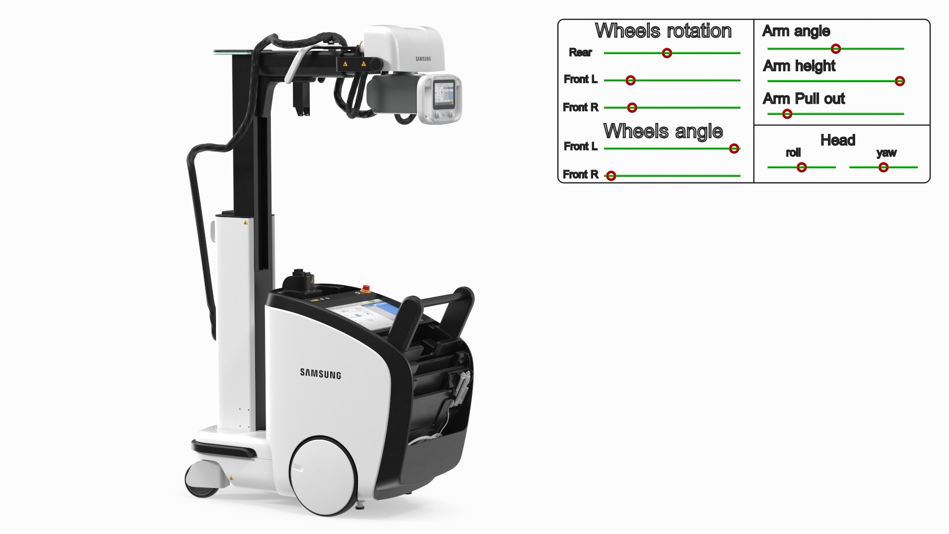 Digital Radiography System Samsung AccE GM85 Rigged 3D model ...