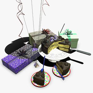 3D cake pbr unity model