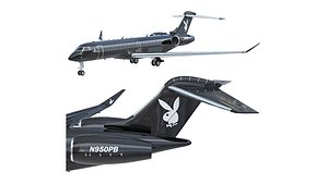 3D Playboy Big Bunny airplane model