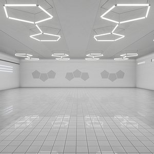 3D SCI-FI ART GALLERY Museum Interior