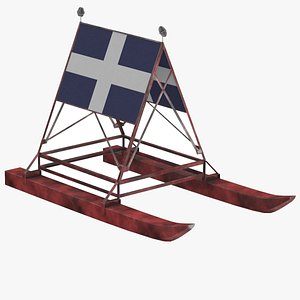 ship target gunnery 3D model