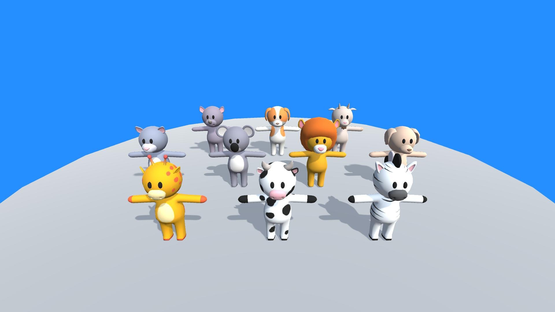3D model Lowpoly Animal Characters Pack - Cartoon Rigged - 2 https://p.turbosquid.com/ts-thumb/6J/kPpNSh/Eh/animalcharacters06/jpg/1682522000/1920x1080/fit_q87/601c7bd6fc0fe8de89ff5b4e922f3b50e960c221/animalcharacters06.jpg