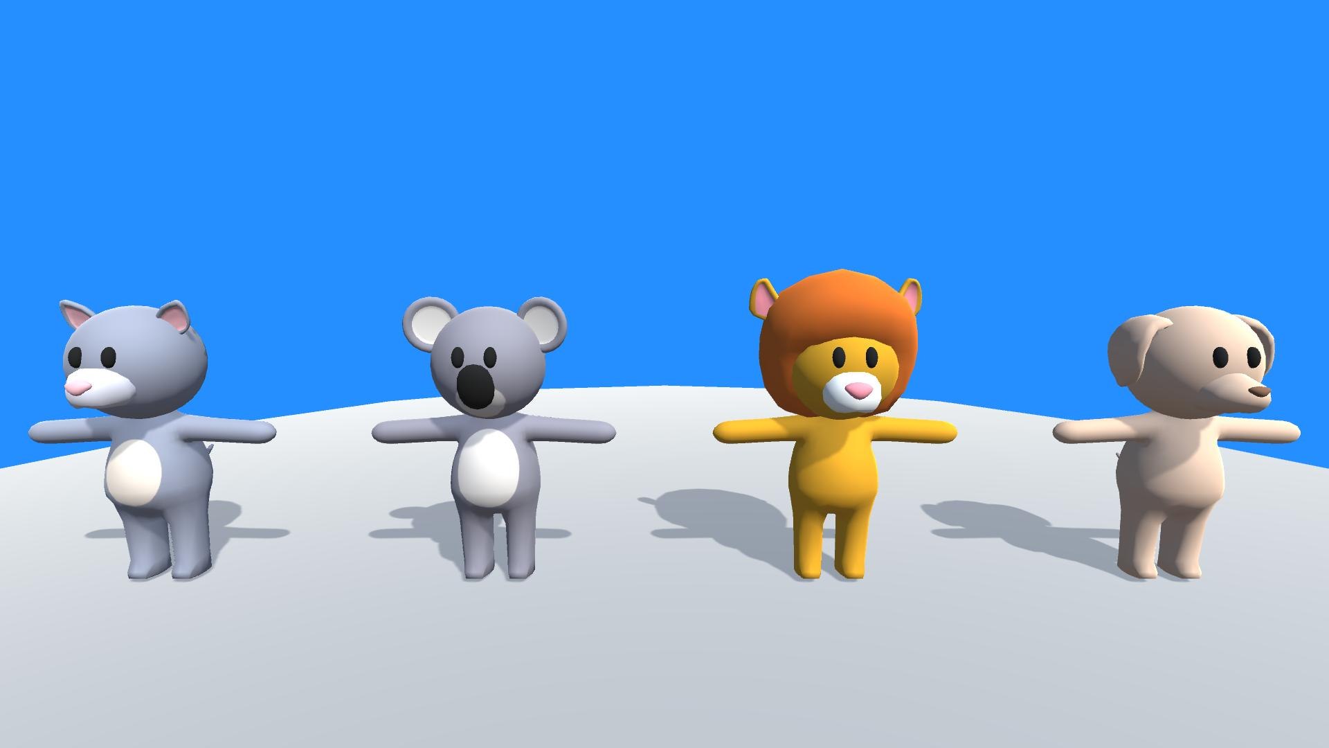 3D model Lowpoly Animal Characters Pack - Cartoon Rigged - 2 https://p.turbosquid.com/ts-thumb/6J/kPpNSh/Xs/animalcharacters08/jpg/1682522001/1920x1080/fit_q87/19fce84c355dadefa8754bb16e9bc57a9995bac1/animalcharacters08.jpg
