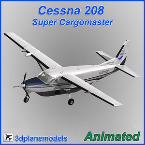 cessna 208 cargo super 3d max