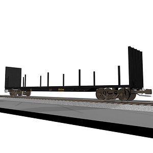 3d train car model