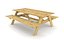 Wooden A-Frame Picnic table and bench - Game Ready Asset
