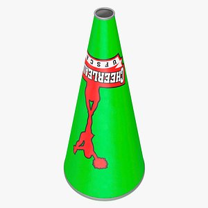 3D Cheerleading Megaphone model