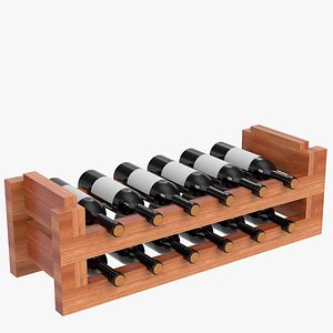 3D wine rack model