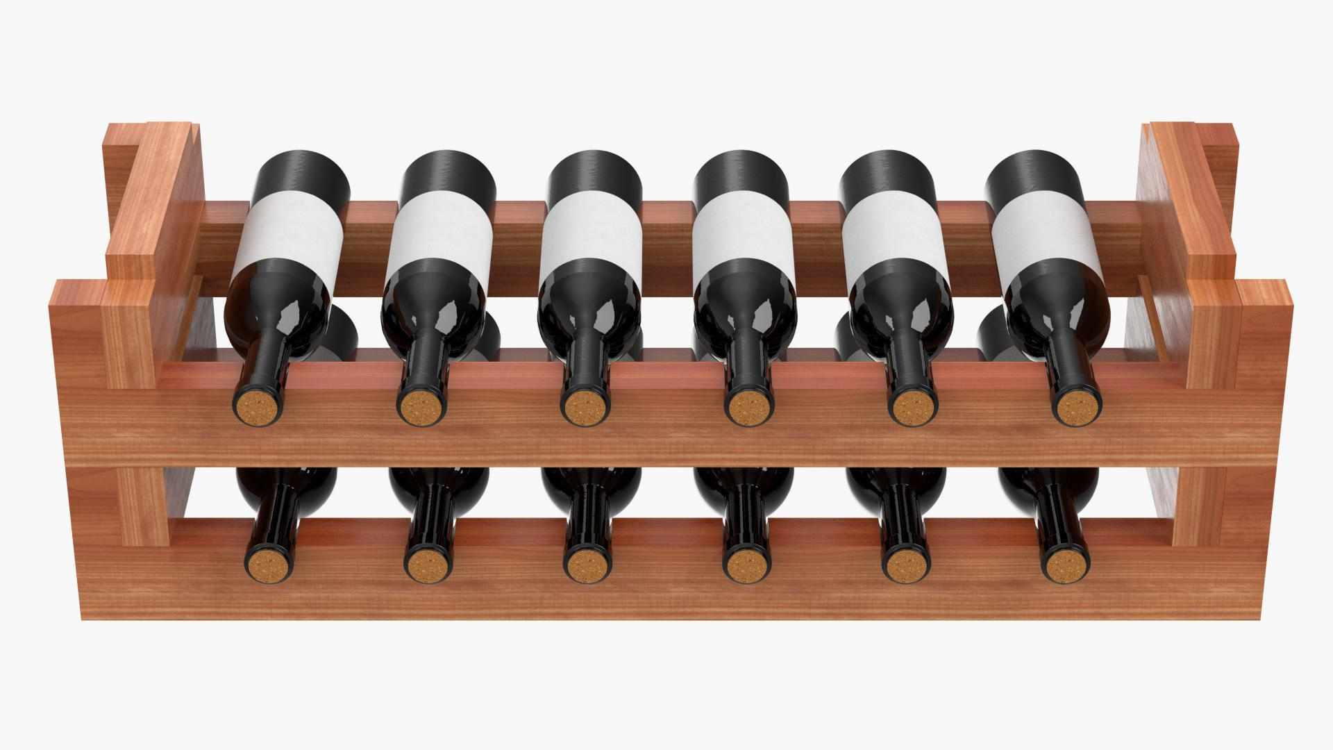 3D Wine Rack Model - TurboSquid 1151570