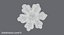 3d model snowflake cookie