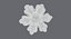 3d model snowflake cookie