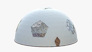 3D Tensile Structures Geodesic Dome model