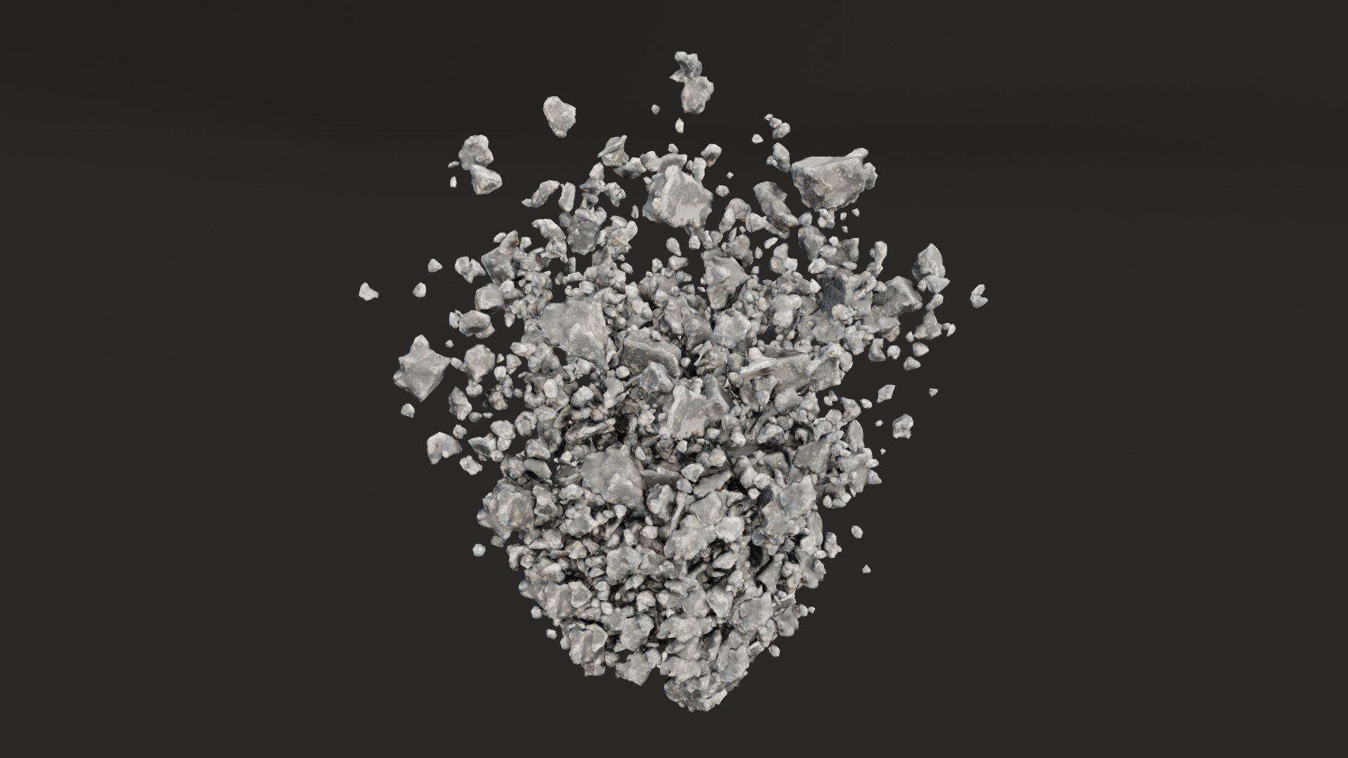 Concreto Animado Explode para Cima Modelo 3D TurboSquid 1778140