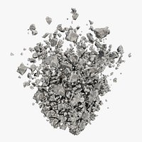 Animated Concrete Explode Upward
