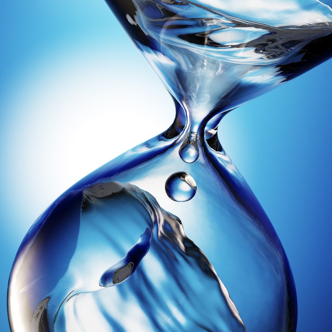 3D Hourglass Water Glass Model TurboSquid 1195673