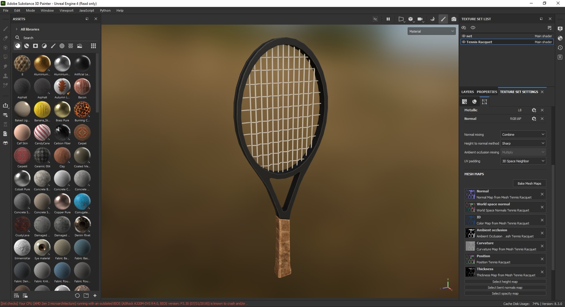 Tennis Racquet 3D Model - TurboSquid 2105146