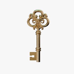 Gold Vintage Key