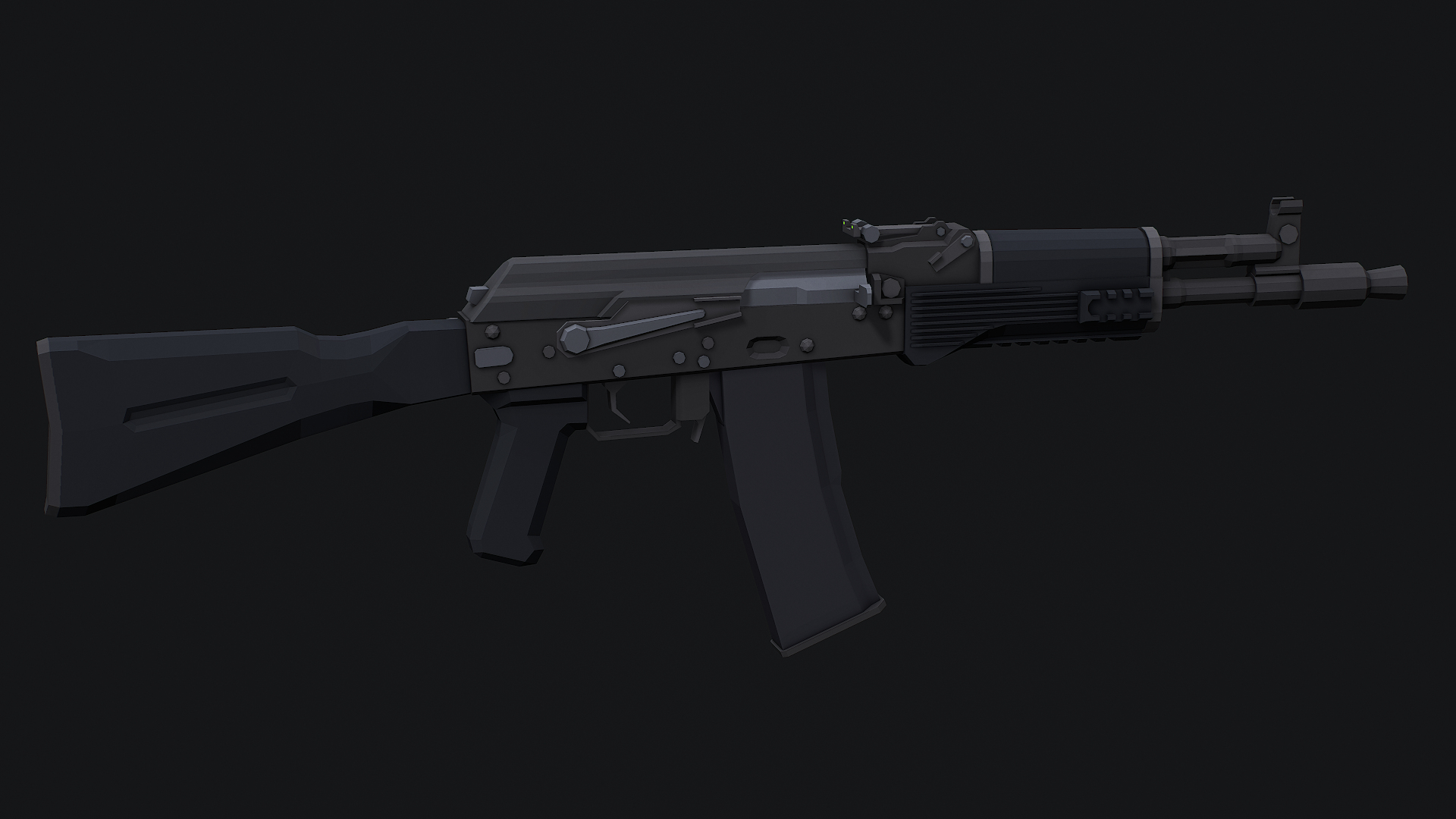 Stylized AK-102 Low Poly Game Ready 3D Model - TurboSquid 2041002