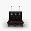 James Billiard Room Set - Pool Table Cabinet and Lamp