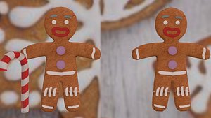 Gingerbread man broken legs Cookie