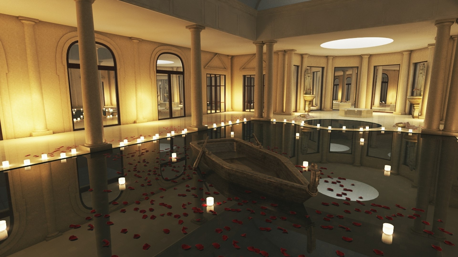 3D Pool Interior Model - TurboSquid 1213805