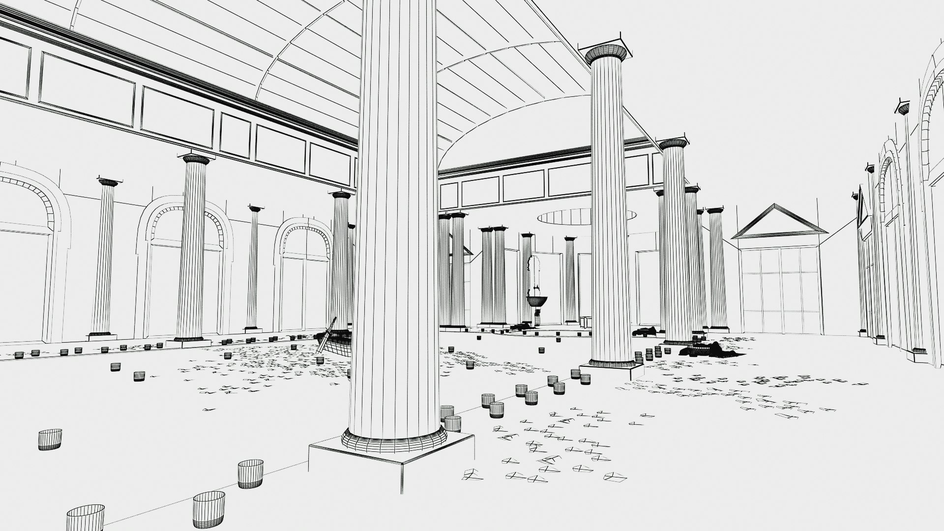 3D Pool Interior Model - TurboSquid 1213805
