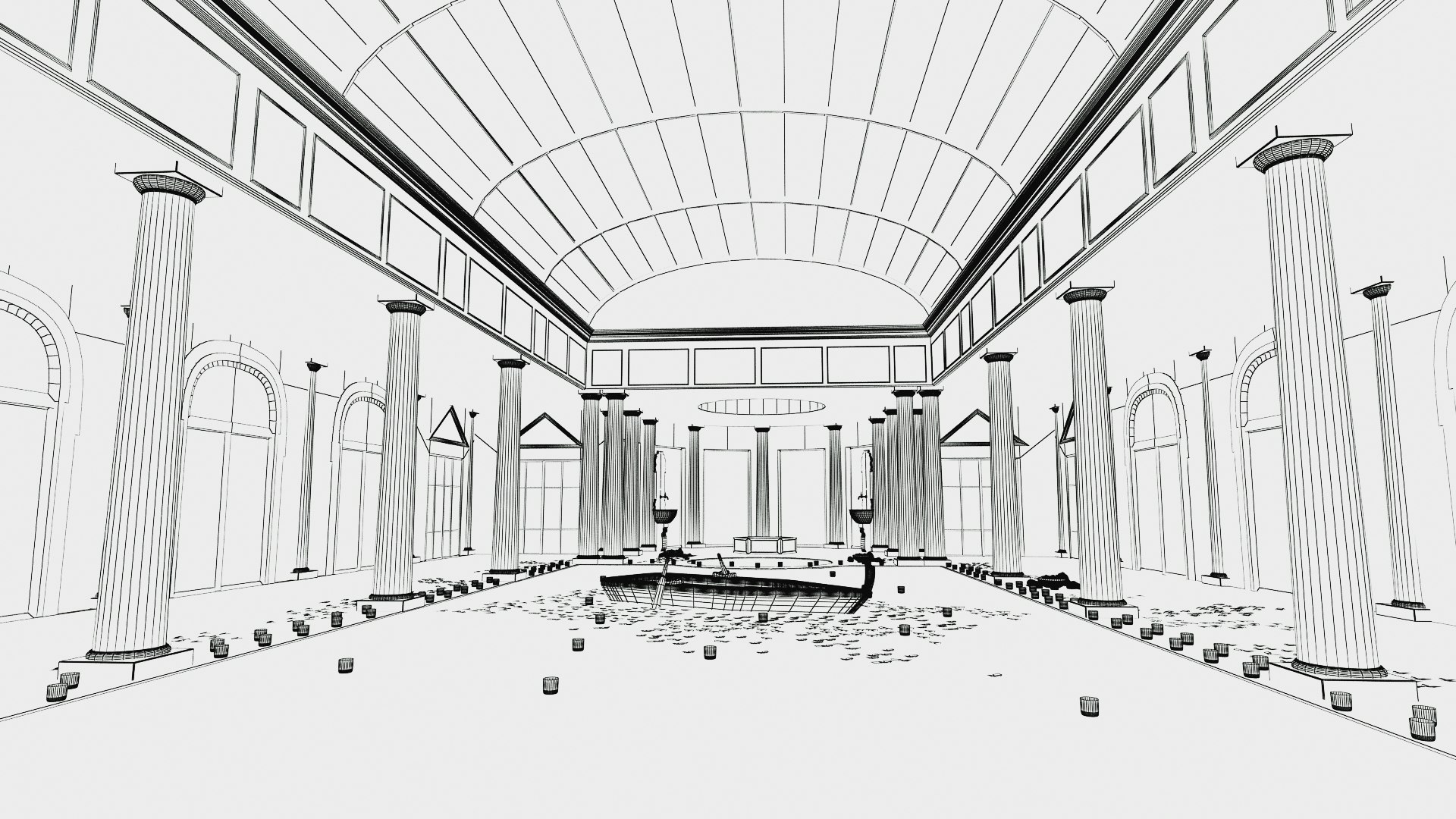 3D Pool Interior Model - TurboSquid 1213805