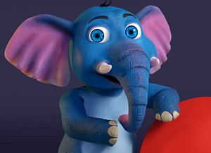 cartoon elephant model