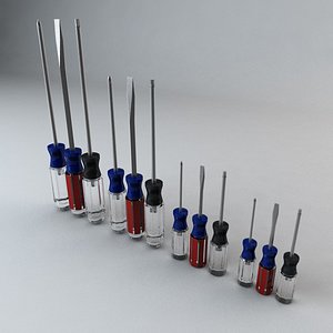 set screwdrivers 3d c4d