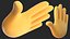 Raised Back Hand Emoji