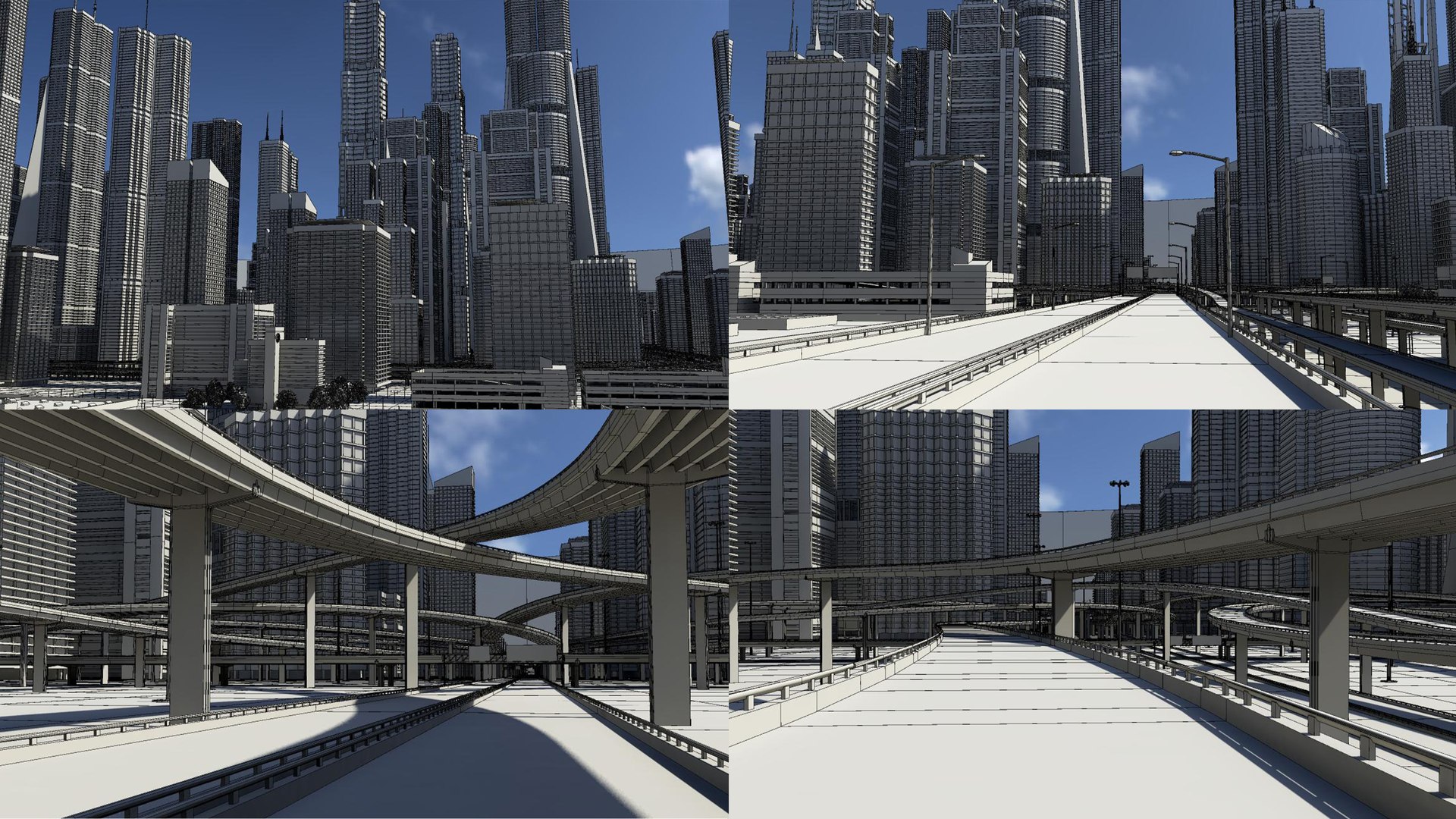 3D Model Freeway City Collection 2 - TurboSquid 1916501