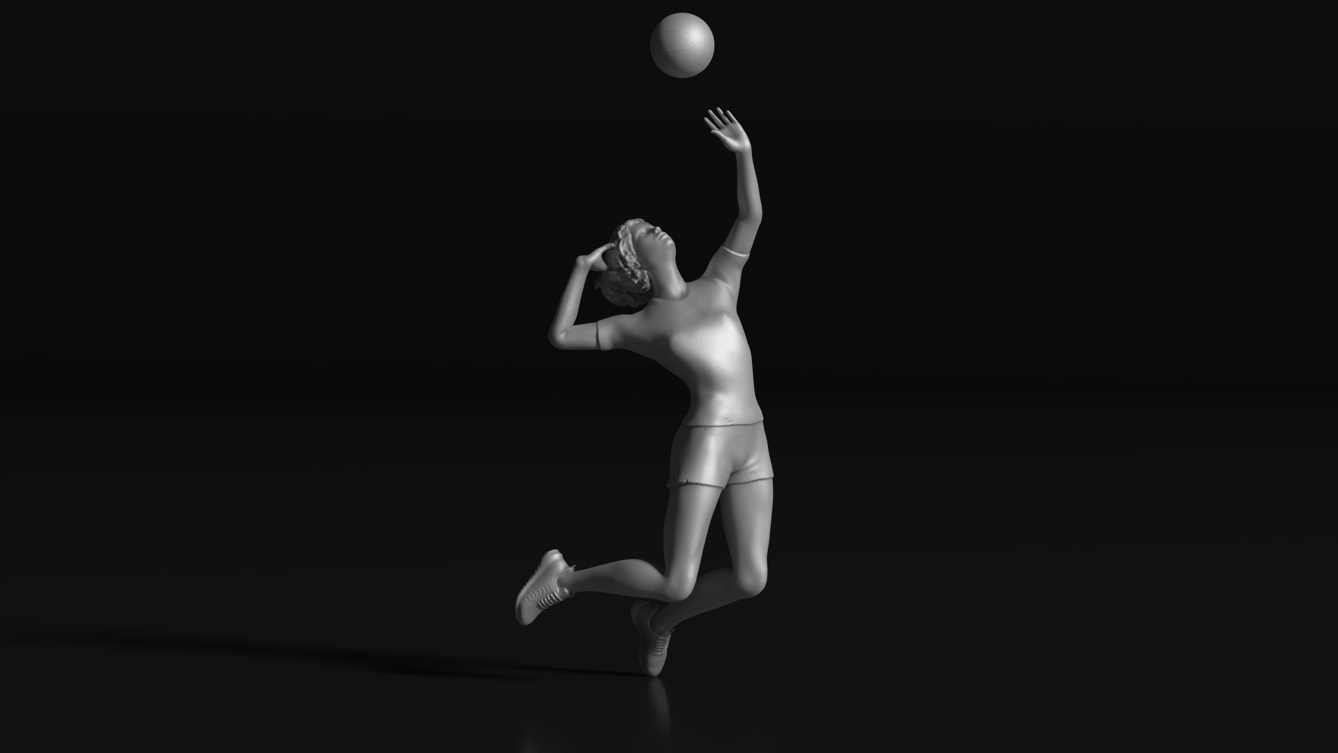 3D volleyball Woman 46 figure Set 02 - TurboSquid 2141668