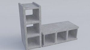 3D Cement Block