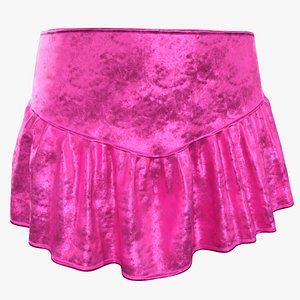 3D Gathered Mini Skirt PBR
