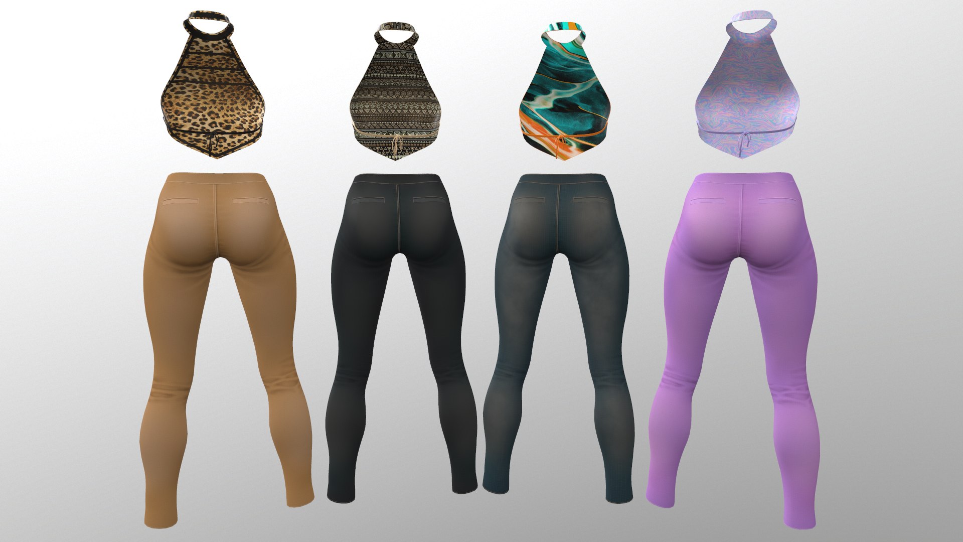 3D Casual outfit - Top and Pants - 4 colors model https://p.turbosquid.com/ts-thumb/6K/NlE9GH/Gi/00_main_03/png/1622752035/1920x1080/fit_q87/abd326f4c472e2188691af211bef38cc01732618/00_main_03.jpg