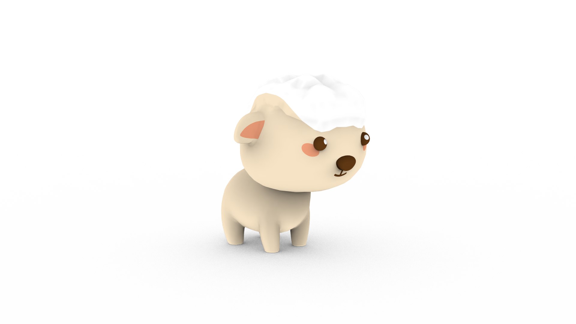 3D Cartoon Sheep V001 Character - TurboSquid 2098676