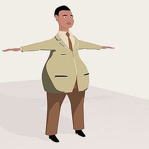 Cartoon man uncle